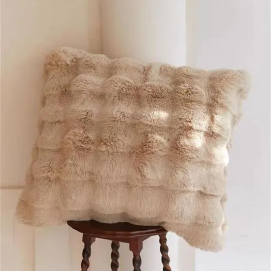 Polyester-Kunstpelzkissen für Sitzkissen, Geschenk-Großhandelskissenbezug
